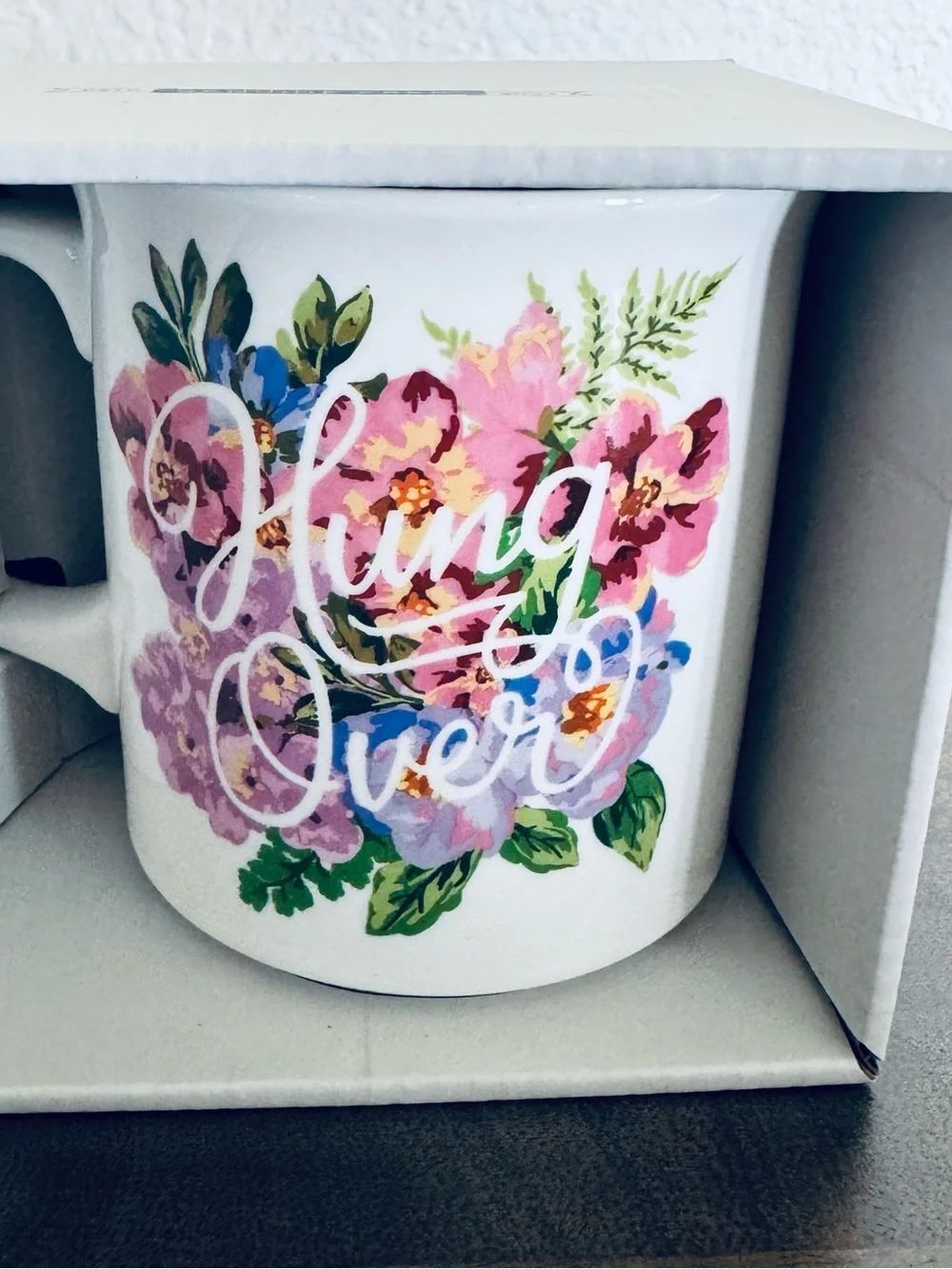 Hung Over Floral Ceramic Gift Coffee Mug